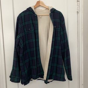 Ll bean flannel with fleece inside